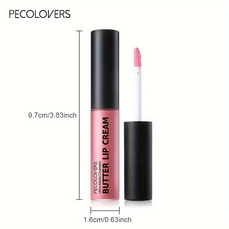 1PC Butter Gloss Non-Sticky Lip Gloss Long Lasting Nude Lip Makeup Hydrating Lip Gloss With Essential Oil High Shine Glossy Lip Tint Long-Lasting Liquid Lipstick