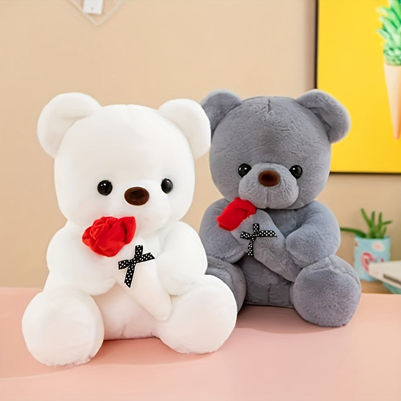 Cuddly Rose Bear Plush Toy - Charming And Hug-Worthy, Ideal For Valentine'S Day & Birthday Celebrations, Made With Soft Cotton