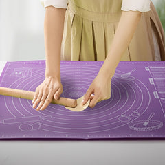 1pc Pastry Mat, Non Stick Baking Mat Non Stick Rolling Dough With Measurements, Kneading Mat, Counter Mat, Dough Rolling Mat, Pie Crust Mat