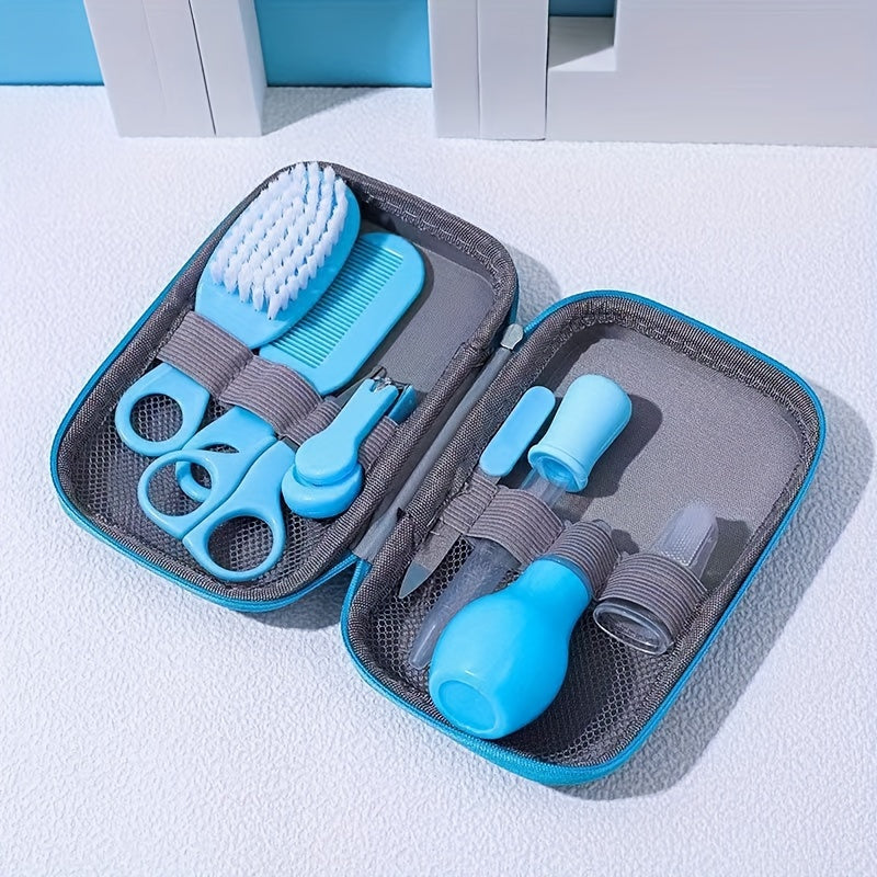 8pcs Healthcare And Grooming Kit, 8 In 1 Portable Safety Care Set, Nose Cleaner And Tongue Cleaning Brush For Shower Gift