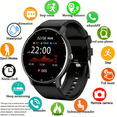 Multifunctional Sports Smartwatch–Waterproof & Full Touch Screen Display–Men's Fitness Tracker for Android & iOS–Activity Monitoring & Connectivity Essentials