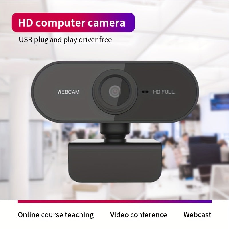 1080P HD Voice Call Camera - Integrated Microphone & Video Streaming - Perfect for Conferences, Online Classes & Home Office - High-Definition Streaming, Easy Setup