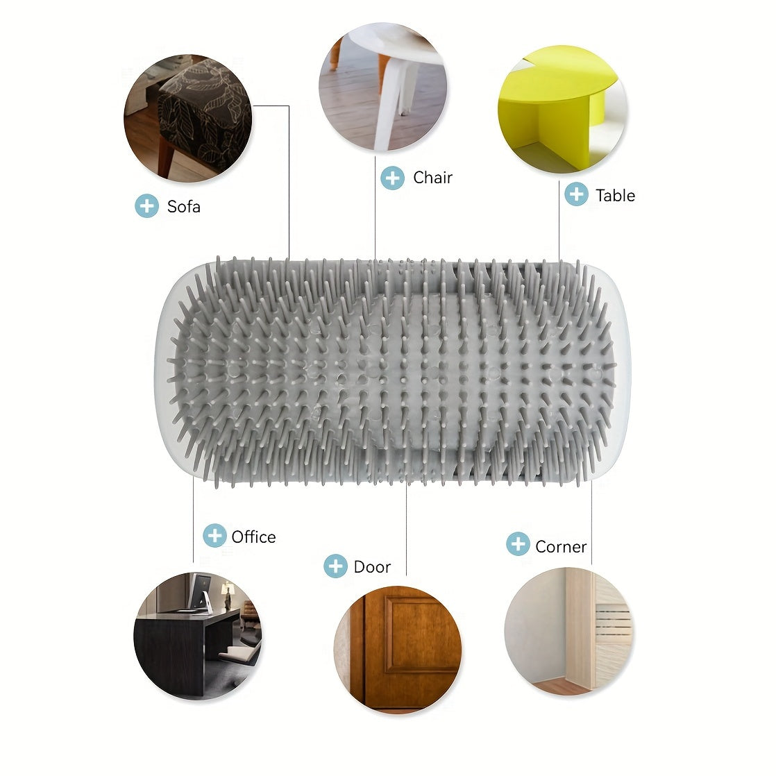 Lint Roller Cat Scratcher, Scratcher Toy Cat Wall Corner Scratching Massager With Comb For Pet Hair Removal, Massage - Kerala Elegance