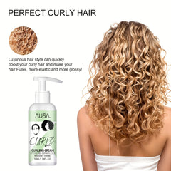 50ml Curling Cream Moisturizing Curly Elastin Styling Hair Curl Elastin Hair Curly Conditioner Cream Unisex Suitable For All Hair Types