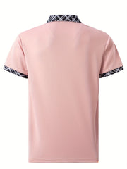 Moisture-Wicking Mens V-Neck Golf Shirt - Lightweight & Comfortable Regular Fit - Stylish Short Sleeve for Summer Casual Wear - Premium Mens Clothing