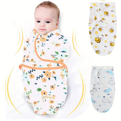 The Perfect 1 Set Swaddle For 0-6 Months Old Babies - Adjustable, Comfortable & Safe Sleeping Bag For Boys & Girls!