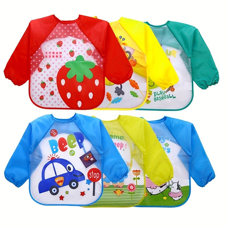 Cartoon Waterproof Smock, Soft Feeding Bib, Great Christmas Halloween Thanksgiving Day Gift, New Year's Gift, Valentine's Day Gift