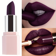 Long-Lasting, Waterproof Lipstick in Purple - Non-Stick, High Pigment Lip Gloss & Balm for All Skin Types