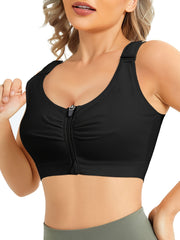 Ultra Comfy Bra - Ultra-Breathable Fabric, Easy-On Front Zip, Full Coverage, Adjustable Straps, Wireless Design - Designed for Women, Perfect for Everyday Lingerie and Underwear Needs