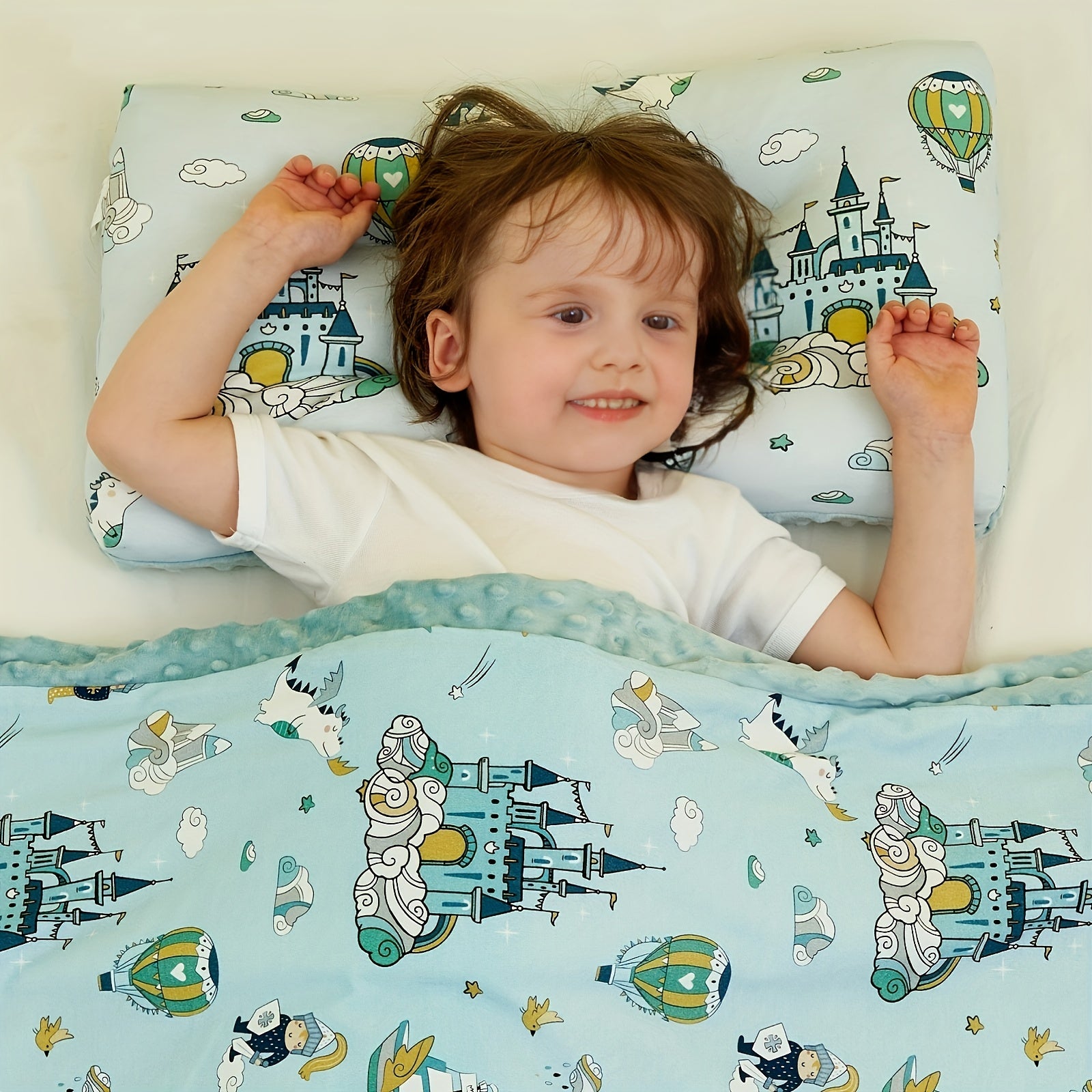 Children's Pillow, Double Sided Cotton And Fabric Soft Pillow