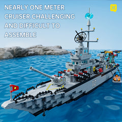 2000+pcs Super Large Cruisers, Army Ocean Warship Building Blocks, Scientific And Educational Building Blocks, Puzzle Toys, Holiday Gifts, Halloween, Christmas Gift