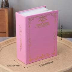 6-Inch Photo Album For 100 Pictures With Writing Space, Ideal For Family Gifts