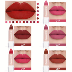 Matte Classic Lipstick 15 Colors Lip Gloss New Matte Moisturizing Waterproof Smooth Lip Makeup Gifts For Women Valentine's Day Gifts