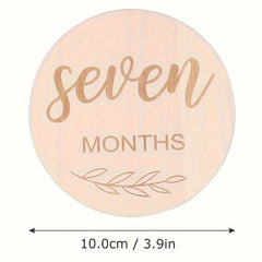 14pcs, Wooden Milestones, 12 Months, Birthday Announcement, Baptism Gifts, Room Decorations, Photography Props, Shooting Props, Birth Date Weight Length Recording Gifts