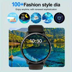 The Smartwatch Features AI Voice, Wireless Calling, Message Notifications, Calorie Tracking, Step Counting, And Various Exercise Modes Suitable For Fitness And Outdoor Activities.