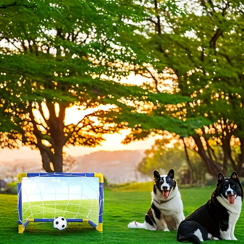 Portable Plastic Detachable Soccer Goal Set For Dogs - Outdoor Sports & Exercise Toy - Kerala Elegance