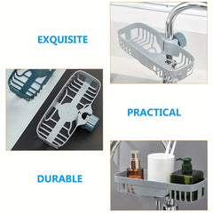 Organize Your Kitchen Sink with the Sink Sider Faucet Caddy Sponge Holder!