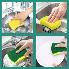 12pcs, Cleaning Sponge, Scouring Pad, Square Dish Cloths, Simple Style Dish Towel, Cleaning Cloth For Sink Or Kitchen Stove, Antibacterial Washable Cleaning Brush, Kitchen Stuff, Kitchen Cleaning Gadget