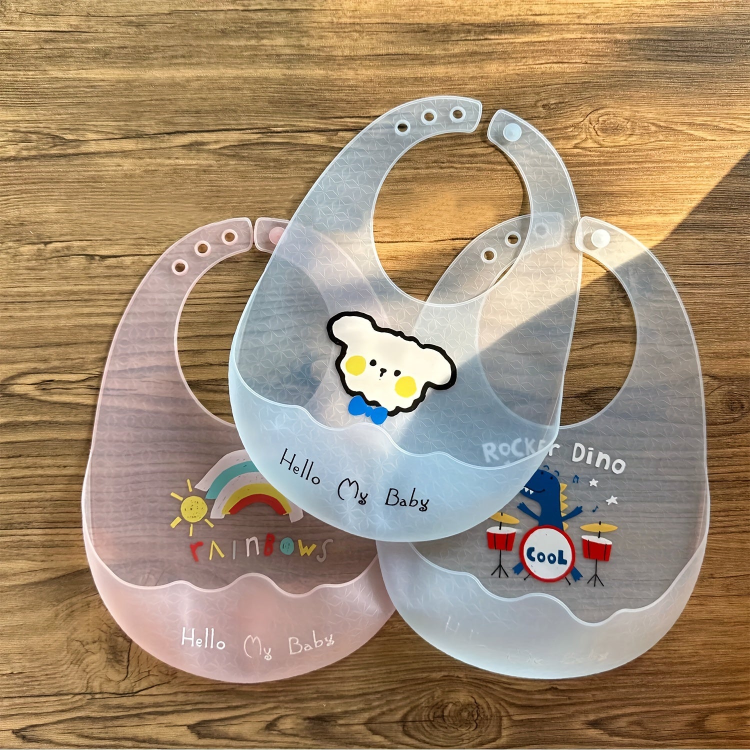 1pc Ultra-Lightweight Silicone Bib - Thin, Waterproof, and Stain-Resistant for Food Supplement and Saliva Protection - Easy to Clean and Perfect for Mealtime Messes