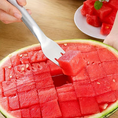 Stainless Steel Watermelon Slicer and Corer - 2-in-1 Fruit and Vegetable Cutter Kitchen Gadget and Tool - Durable Kitchen Utensil for Easy Cutting and Coring