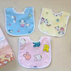 6pcs/set Adorable Waterproof Baby Bibs - Soft Velvety, Quick-Dry, for Daily Use and Easter Gifting