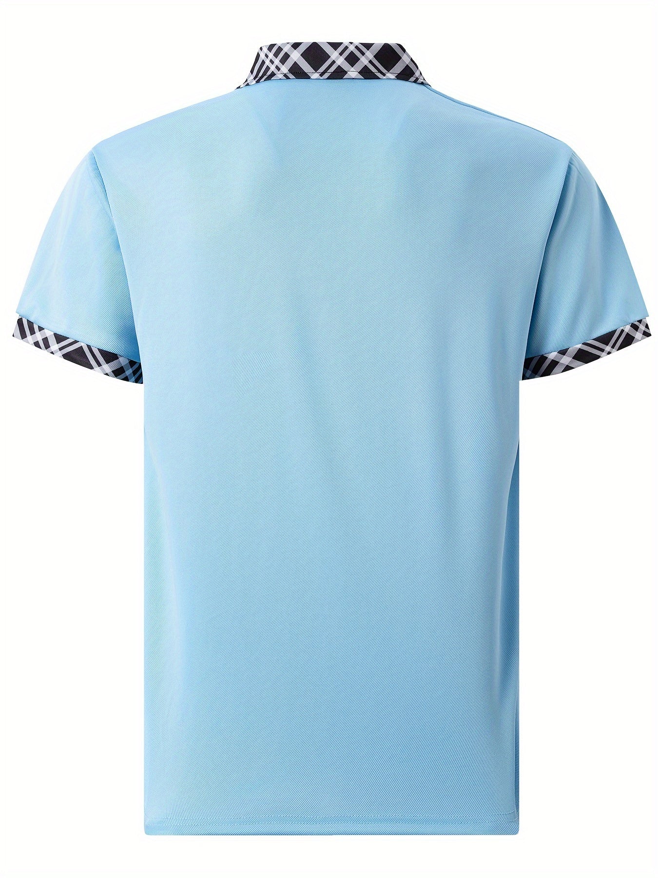 Moisture-Wicking Mens V-Neck Golf Shirt - Lightweight & Comfortable Regular Fit - Stylish Short Sleeve for Summer Casual Wear - Premium Mens Clothing