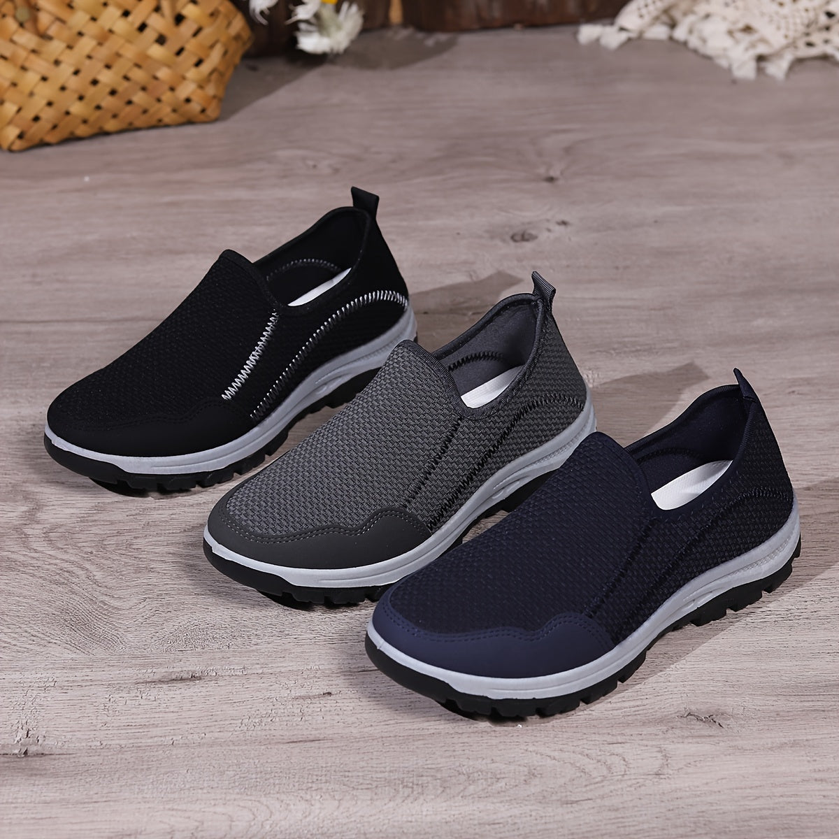 Women's Low Top Sports Shoes, Casual Breathable Slip On Walking Trainers, Comfortable Outdoor Sneakers