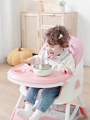 Modern Portable Foldable Baby High Chair - Adjustable, Multifunctional Dining Table For Infants 0-3 Years, Easy Assembly Baby Furniture Baby Chair