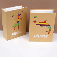 Chic 6-Inch Kraft Paper Photo Album With 100 Sheets - Colorful, Compact Design For Memories & Keepsakes Mini Photo Album