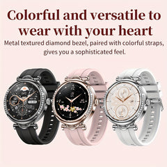 INEYES Smart Watch For Women With 1. 68.58cm Screen With Wireless 5.2 ( Answer/ Make Calls) 100+ Sports Modes, Watch For Women' S Voice Assistant, Weather, Music Control, Multiple Design Styles Smartwatch