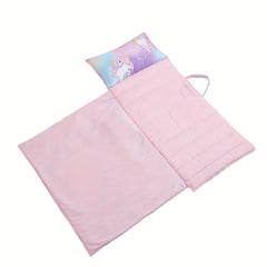 Comfortable Kids Sleeping Mat with Removable Pillow - Perfect for Preschool Daycare & Travel - Soft Microfiber - 3-6 Years