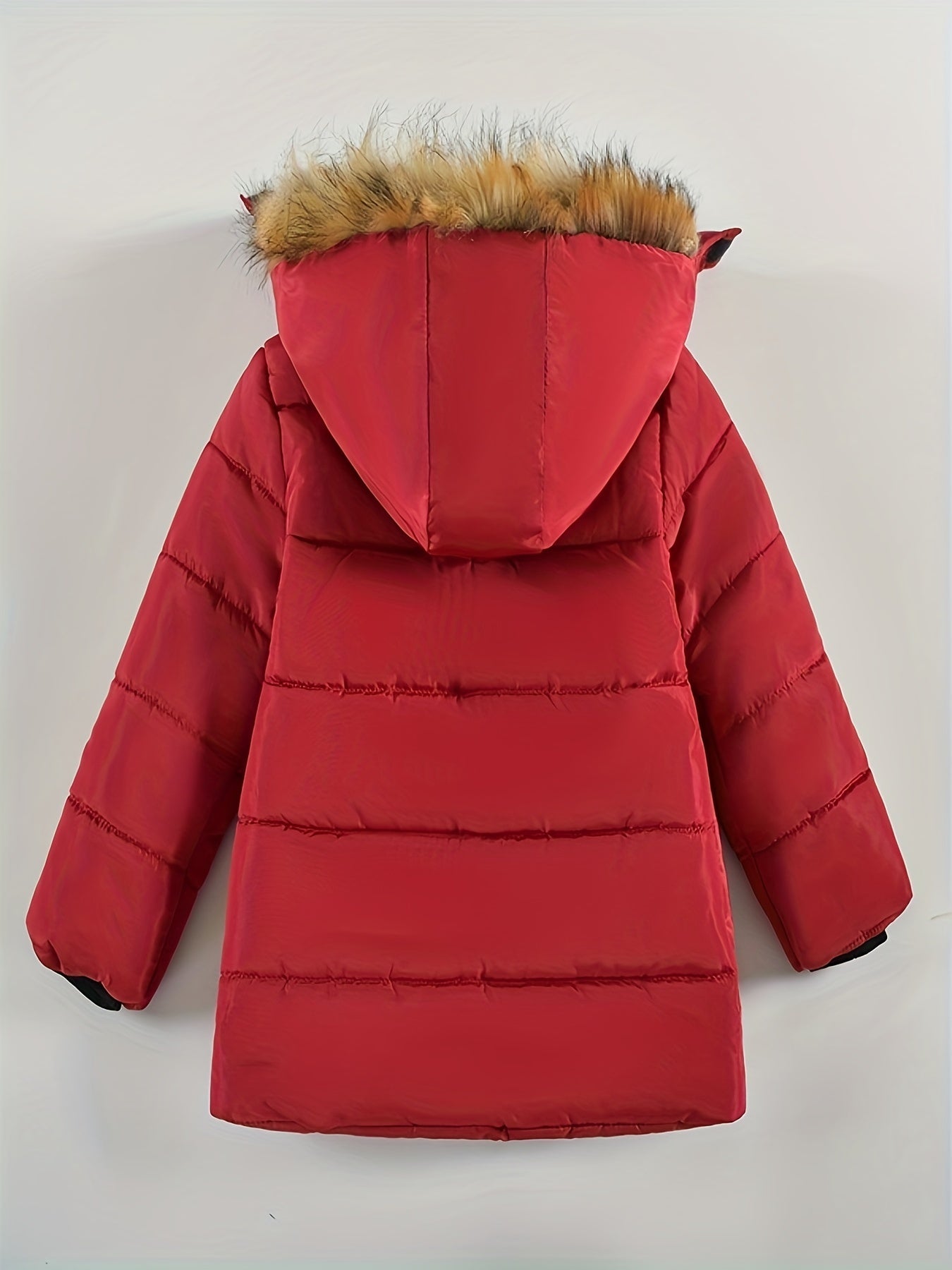 Boy's Hooded Down Jacket with Fleece Lining - Warm, Zip-Up Winter Coat, Perfect for Outdoor Activities and Gifting