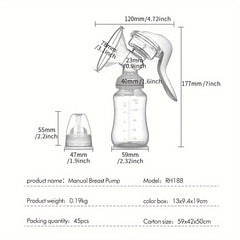 Breast Pump, Manual Breast Pump, Safe And Comfortable, No Noise, Feeding Breast Pump