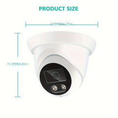 4K/ 8MP, 6MP, 2K/ 4MP IP Dome Camera Audio Outdoor Indoor POE H. 265 Onvif Wide Angle 2. 8mm Al Full Color Night Vision Home CCTV Video Surveillance Security. POE NVR POE Switch Built-in Micphone/ Audio