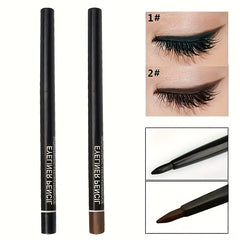 1PC Smooth Glide Black Eyeliner Pencil, Easy to Apply, Waterproof, Beginner-Friendly Formula with Vitamin E – Long-Lasting Intense Color Eyeliner