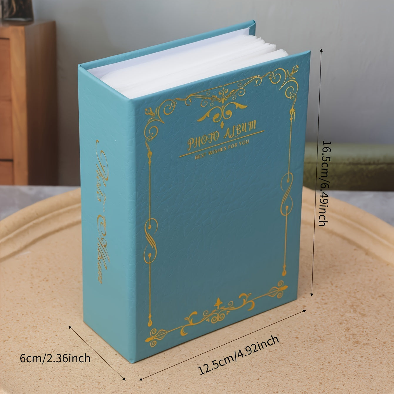 6-Inch Photo Album For 100 Pictures With Writing Space, Ideal For Family Gifts