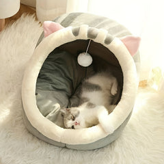 Cozy Cat Bed Tent: The Perfect Indoor Pet House For Your Feline Friend!