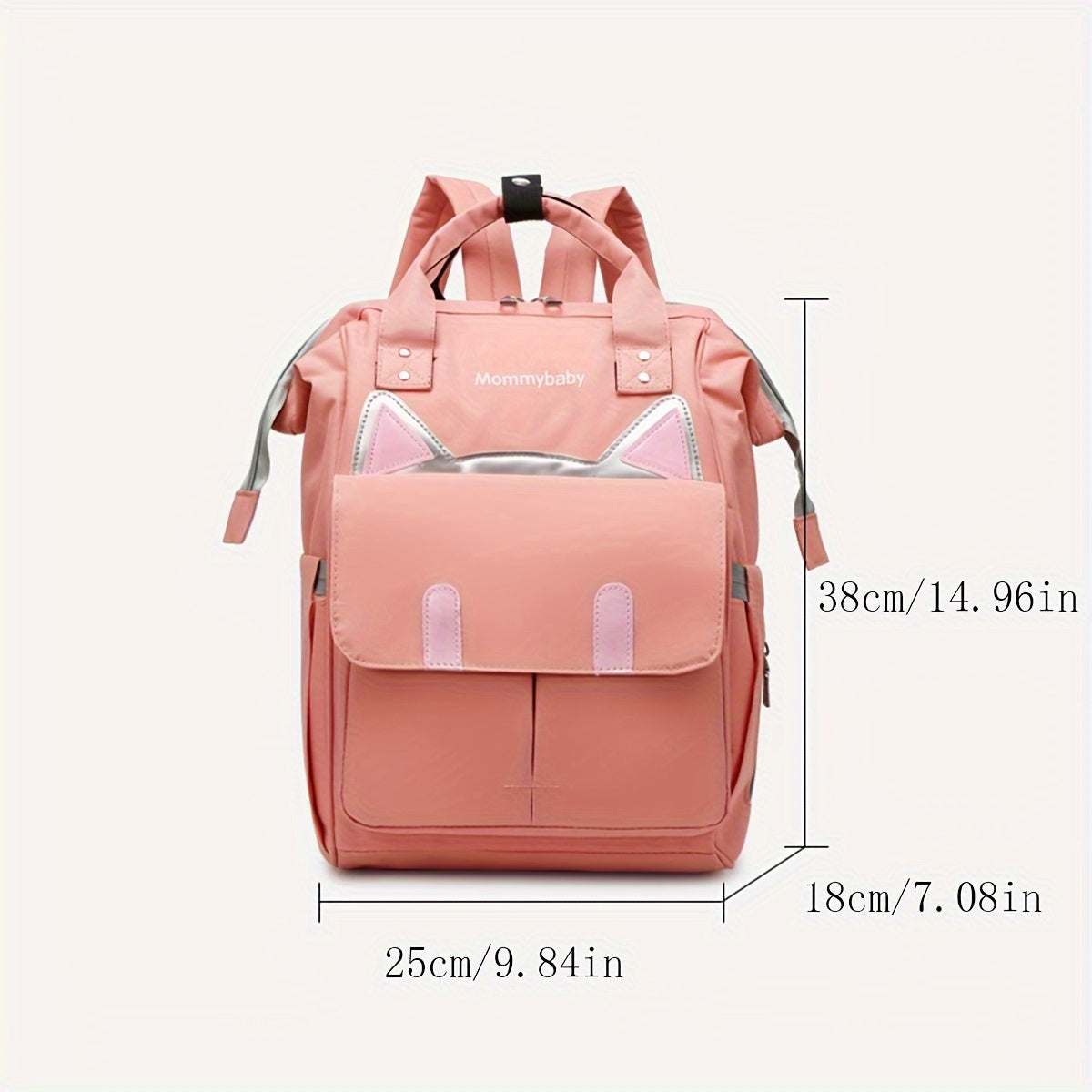 Spacious & Versatile Mommy Backpack - Durable Polyester, Zip Closure, Ideal For Diapers & Essentials, Perfect For Moms On The Go Diaper Bag Backpack Diaper Bag Accessories