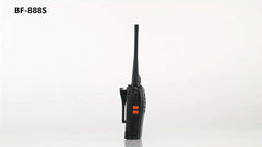 BF888S Walkie-talkie With Flashlight Function, 1500mAh Lithium Battery, USB Integrated Charger, Comes With Walkie-talkie Headphones, Dual Pack, 1-3 Kilometers Communication Distance.