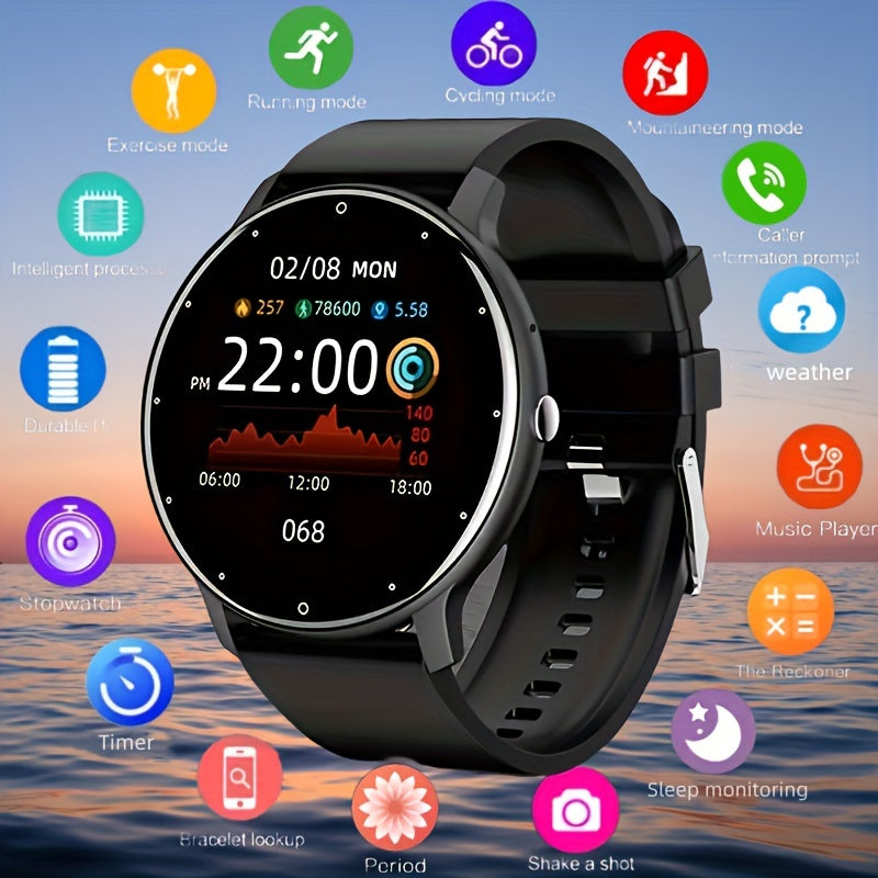 The Smartwatch Features AI Voice, Wireless Calling, Message Notifications, Calorie Tracking, Step Counting, And Various Exercise Modes Suitable For Fitness And Outdoor Activities.