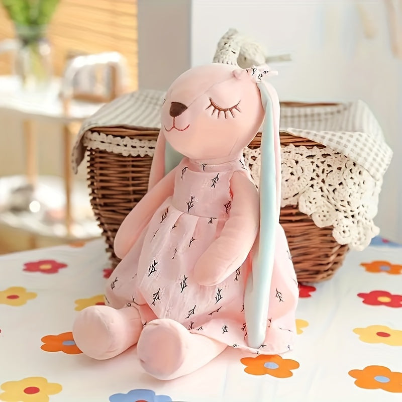 1pc, Cute Bunny Doll, Plush Toy Doll, Soothing Rabbit Doll Sleeping Doll, Stuffed Animals Doll Toy, Perfect Decor Easter Spring Mother's Day Wedding Gift Halloween Christmas Gift